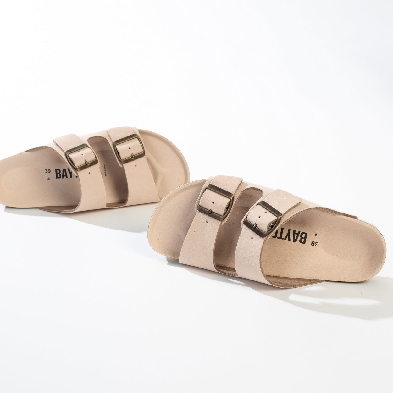 Atlas Light Pink 2 Strap Sandals