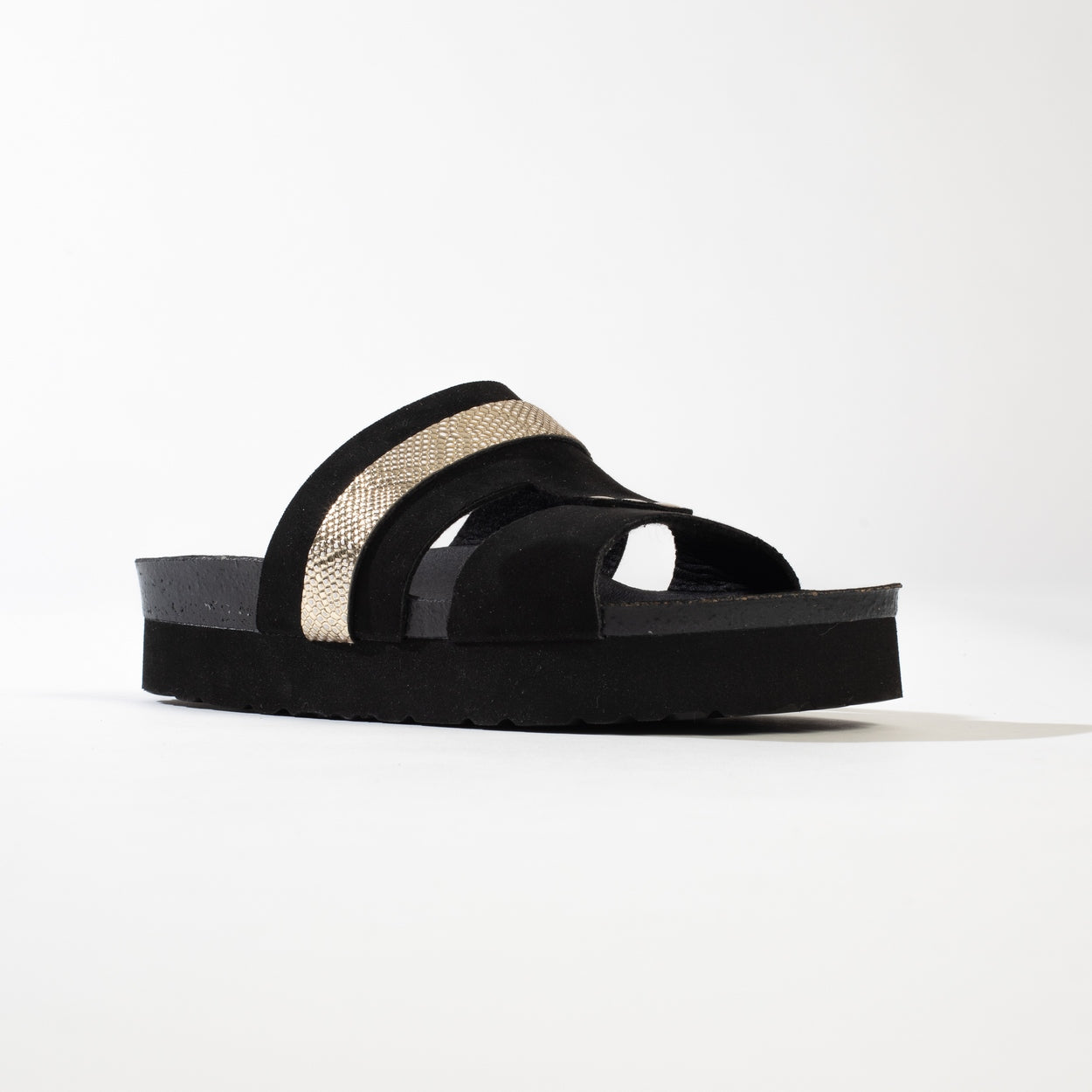 Melfi Black Platform Sandals