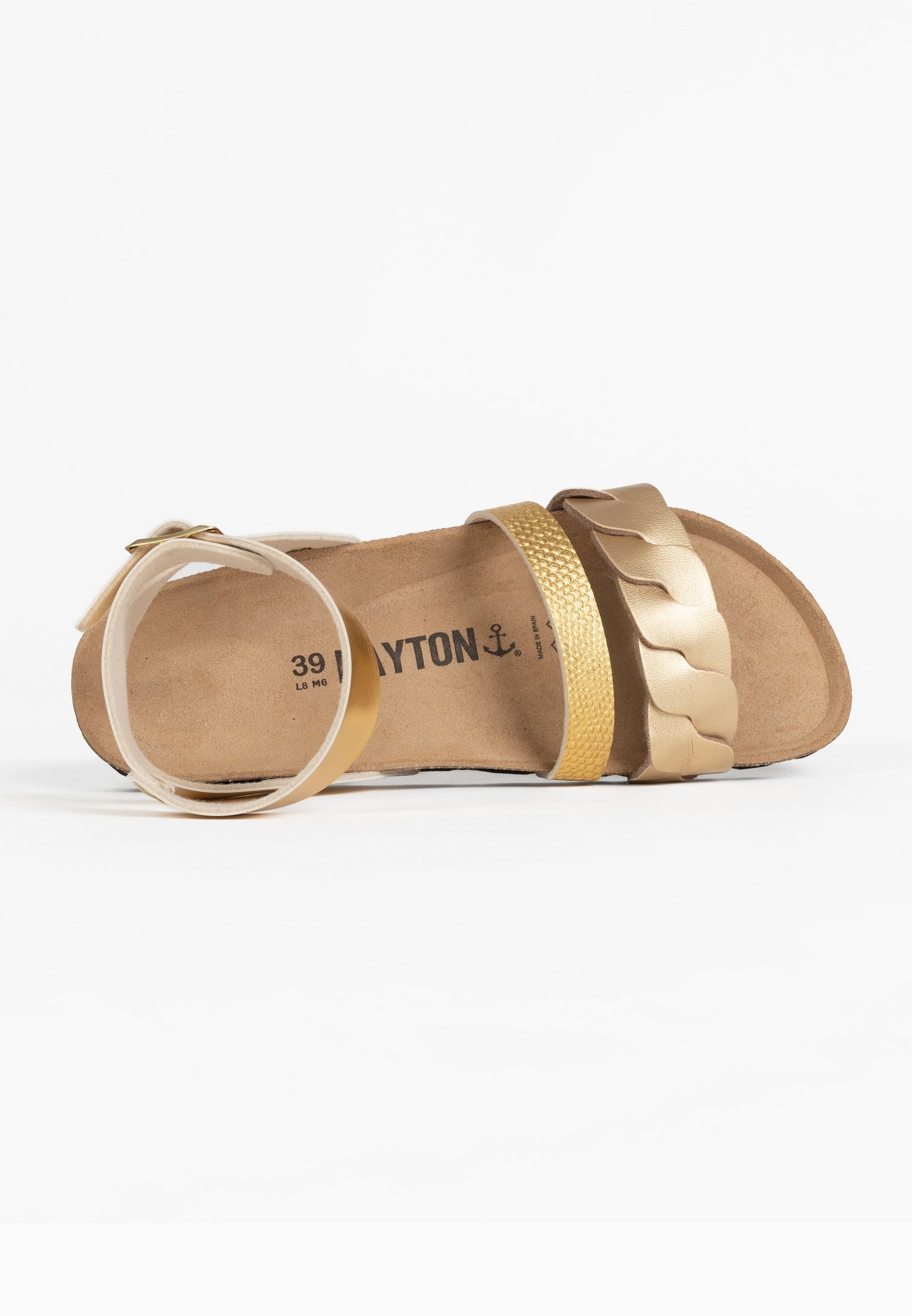 Capucine Golden Multi-Strap Sandals