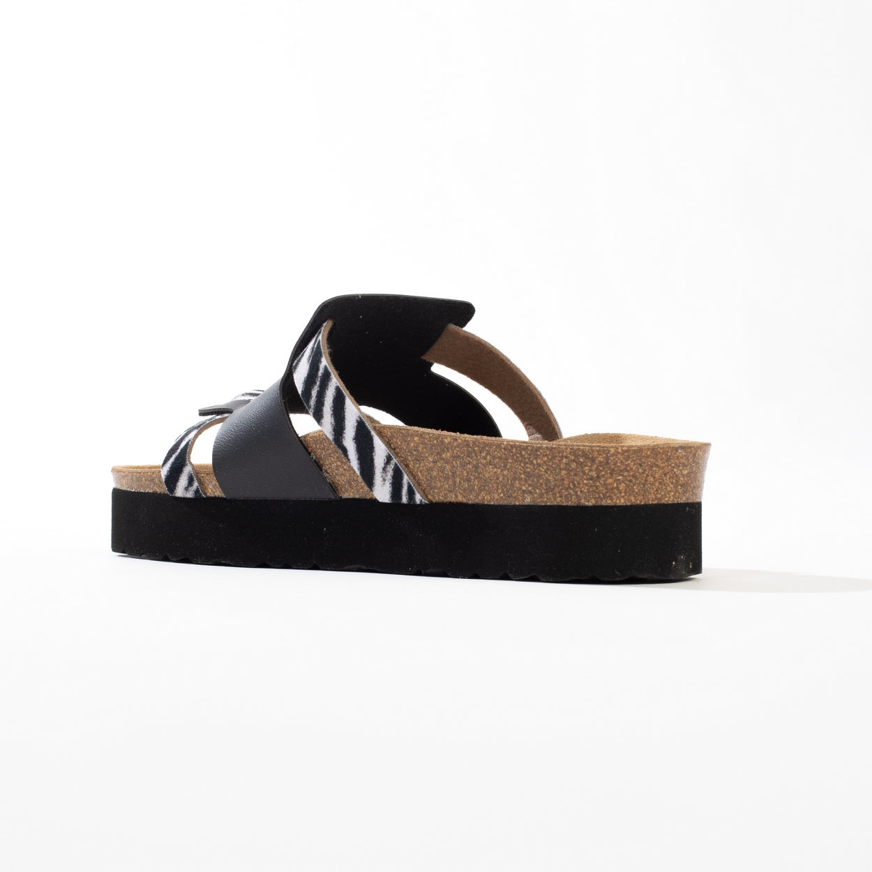 Lecce Black Platform Sandals