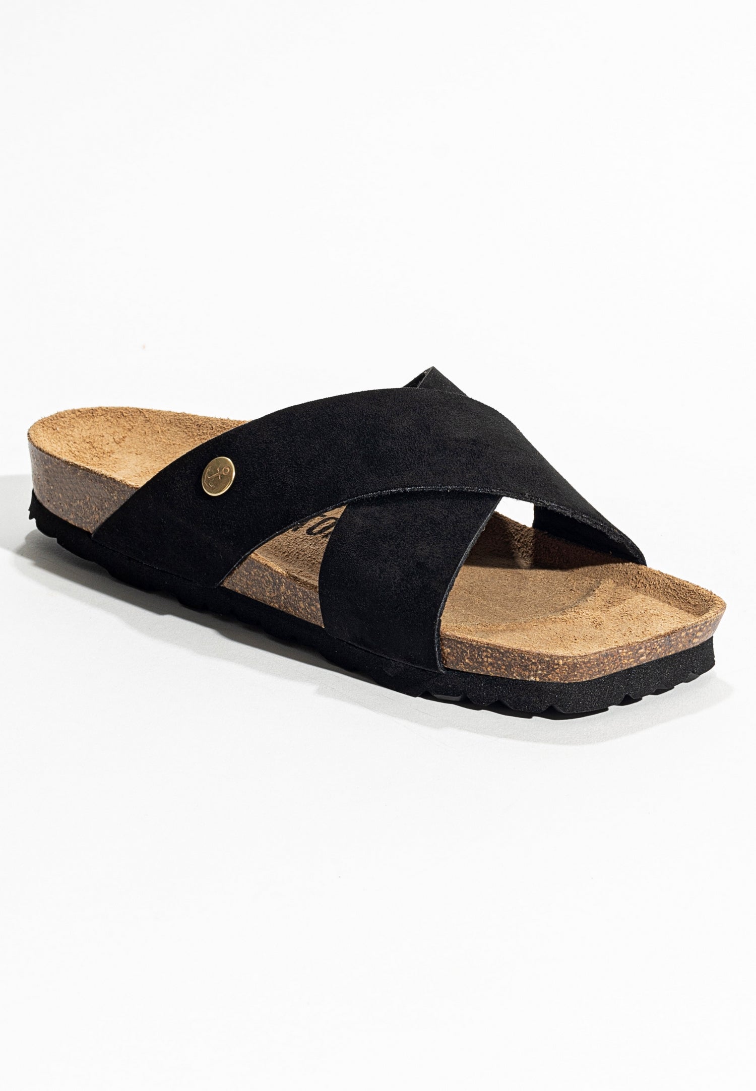 Marta Black 2 Strap Sandals