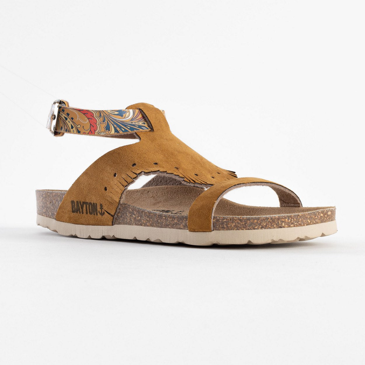 Morella Tan and Python Multi-Strap Sandals