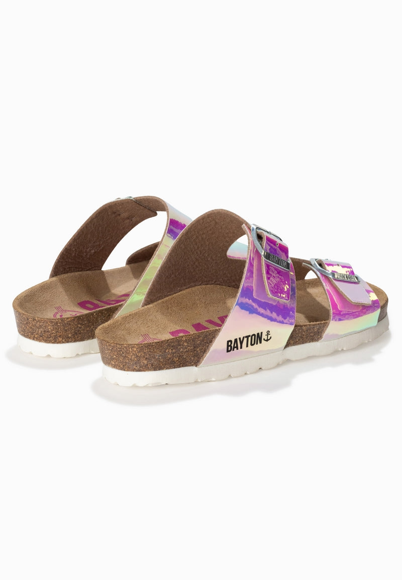 Ilithyie Holographic 2 Strap Sandals