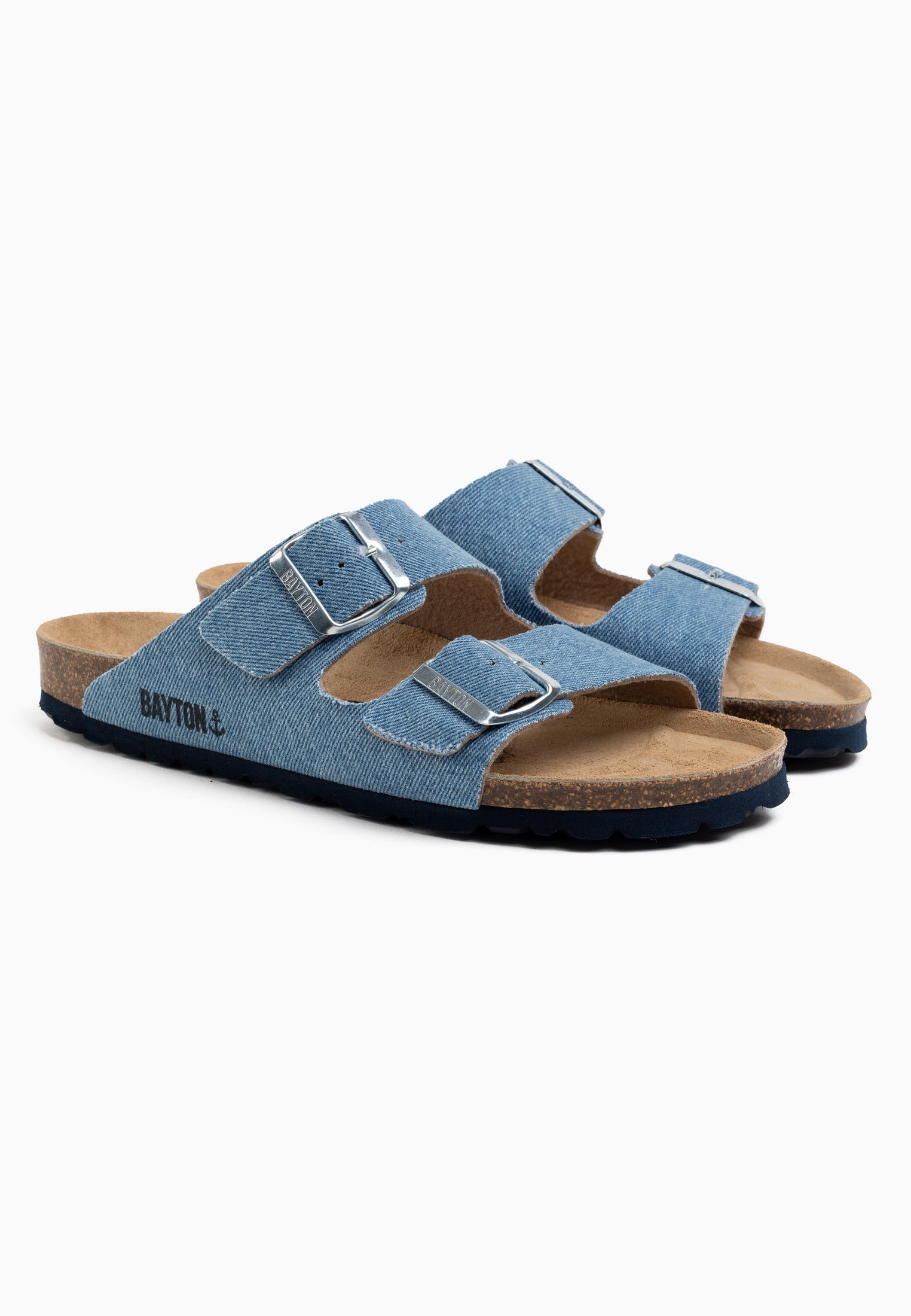 Sandalias Atlas 2 Tiras Denim Azul Claro