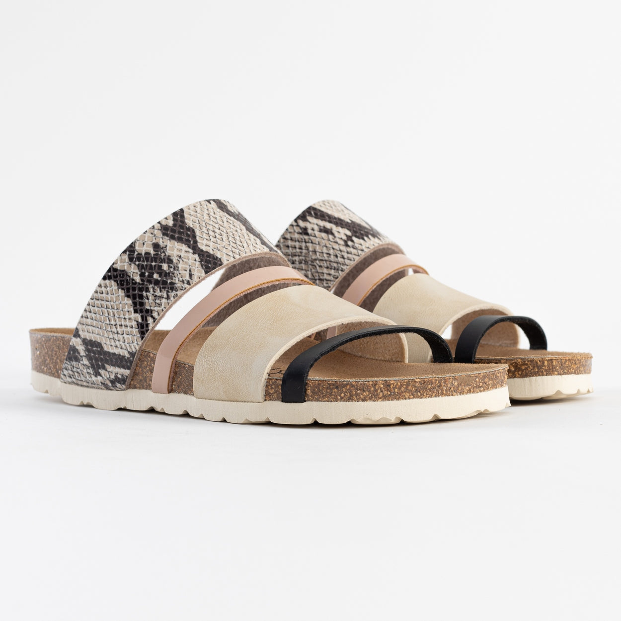 Leiria Multicolor Multi-Strap Sandals