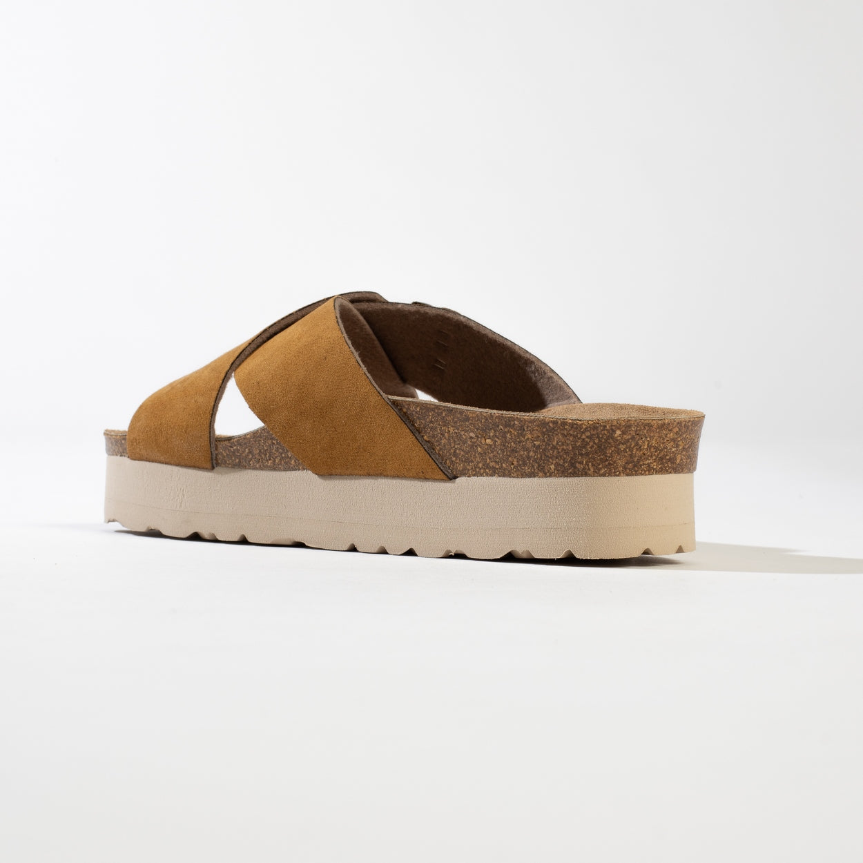 Ajax Tan Platform Sandals