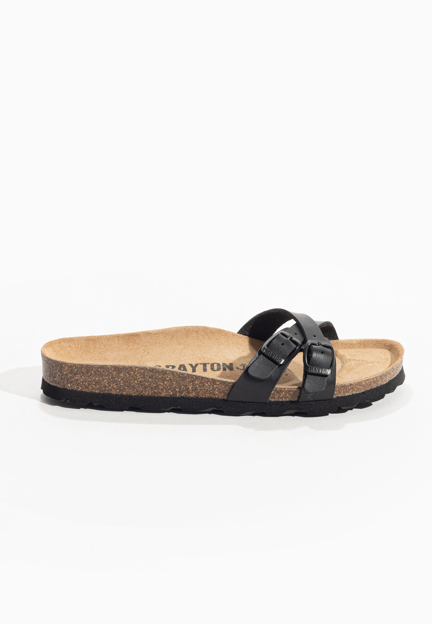 Black Manila 2 Strap Sandals