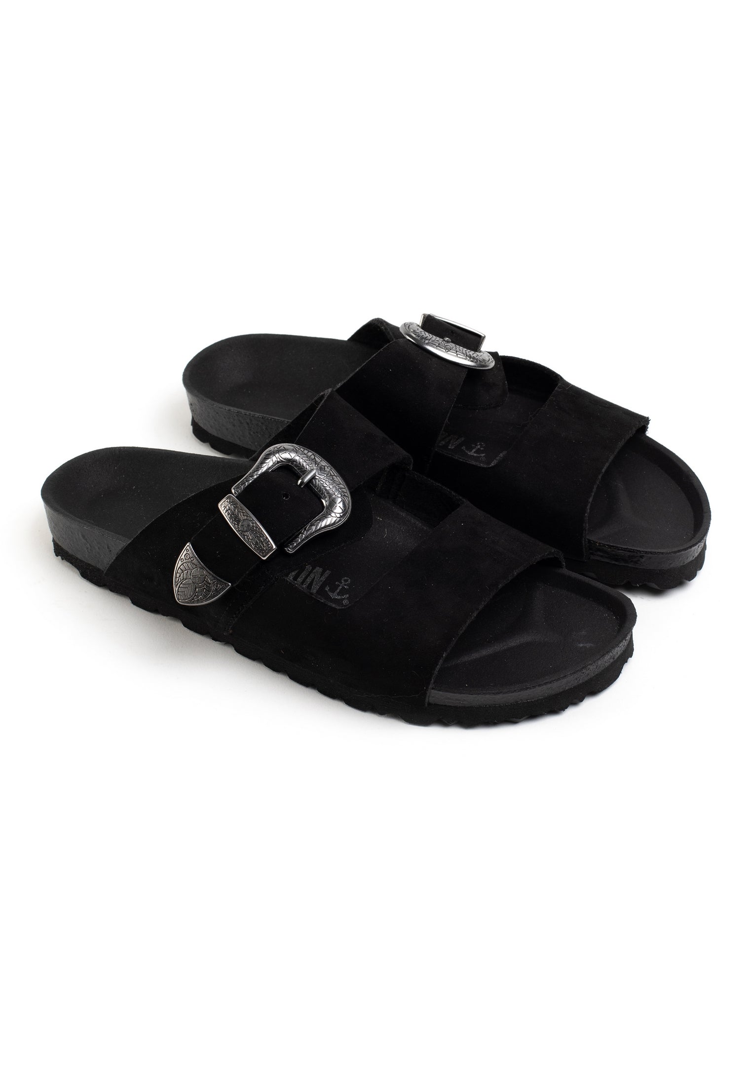 Attila Black 2 Strap Sandals