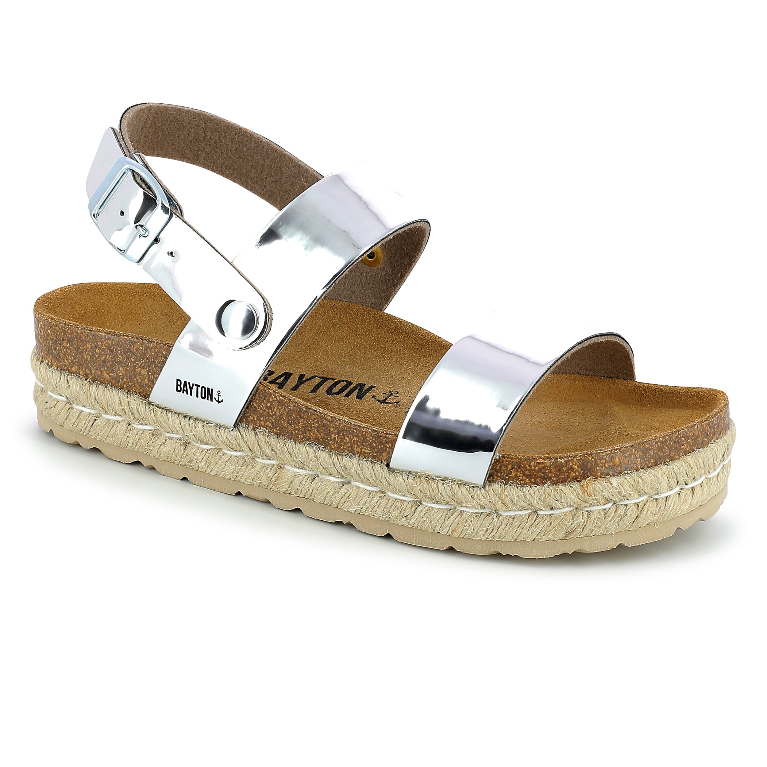 Whyalla Silver Platform Sandals