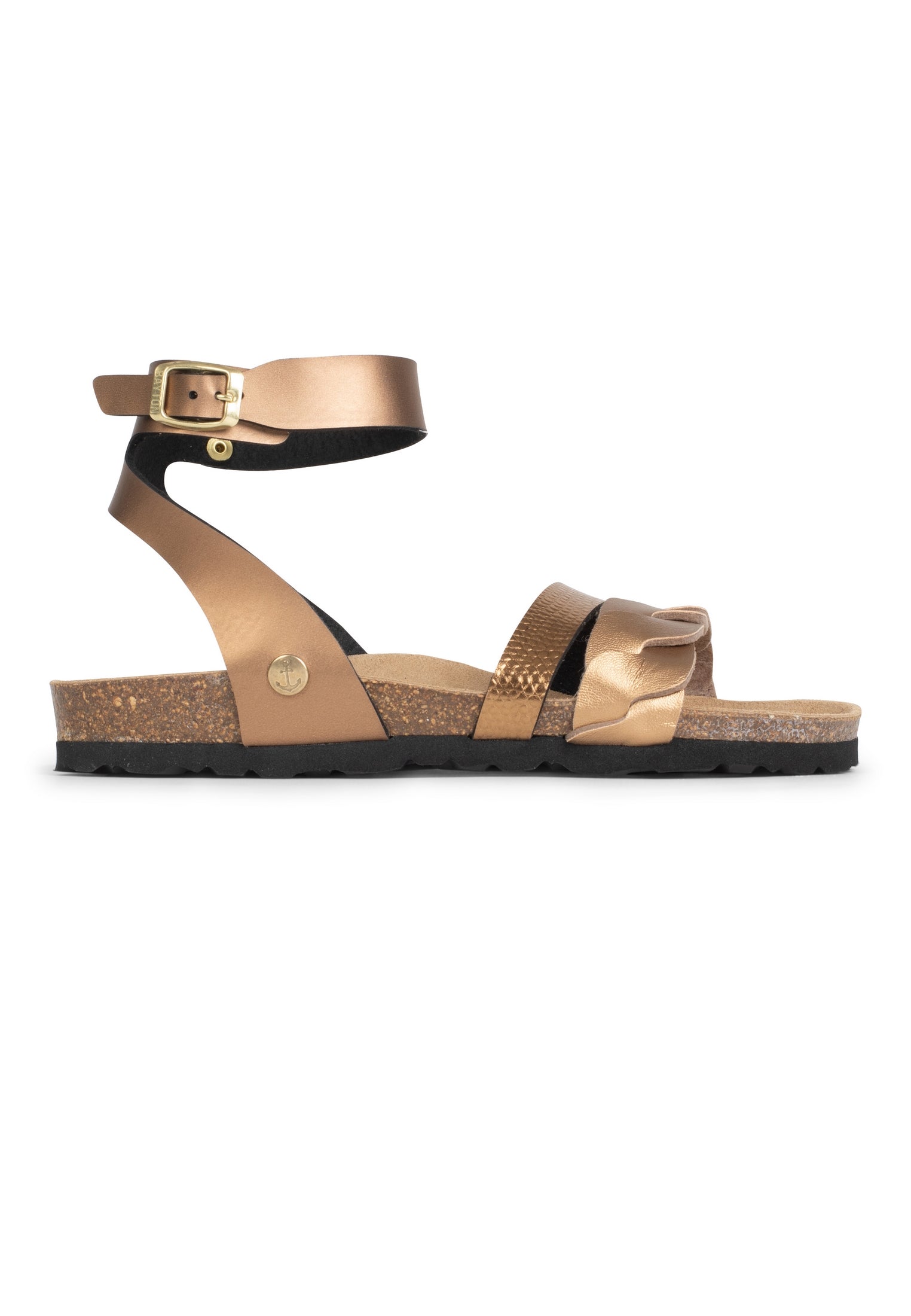 Capucine Bronze Multi-Strap Sandals