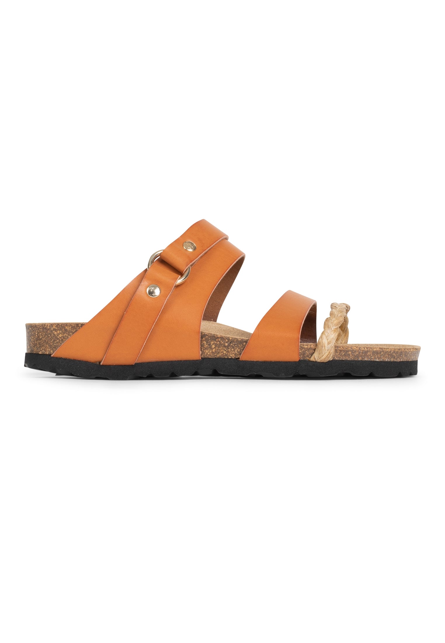 Guyana Bis Camel Multi-Strap Sandals