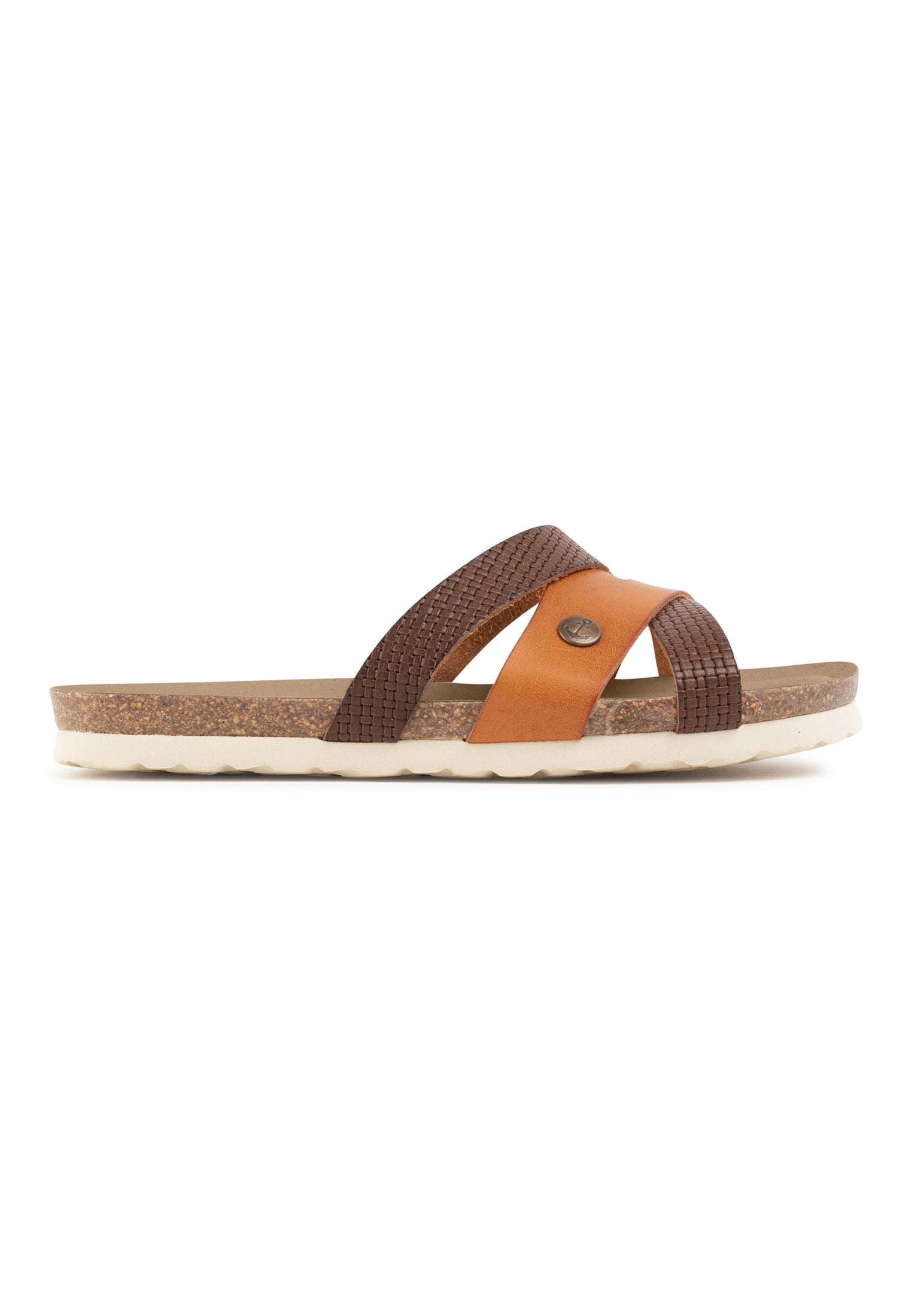 Brown and Camel Samoa Multi-Strap Sandals