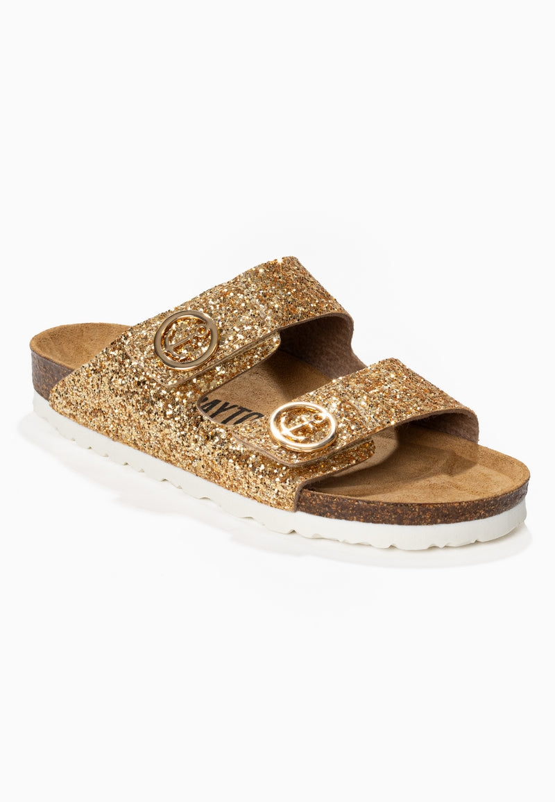 Sandalias Anatol Gold con purpurina