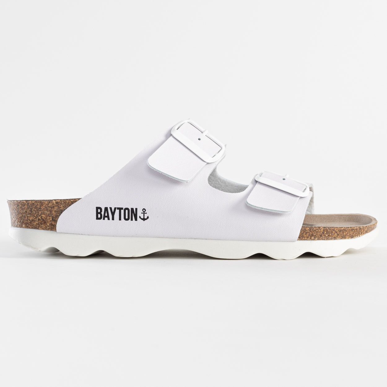 Atlas White 2 Strap Sandals