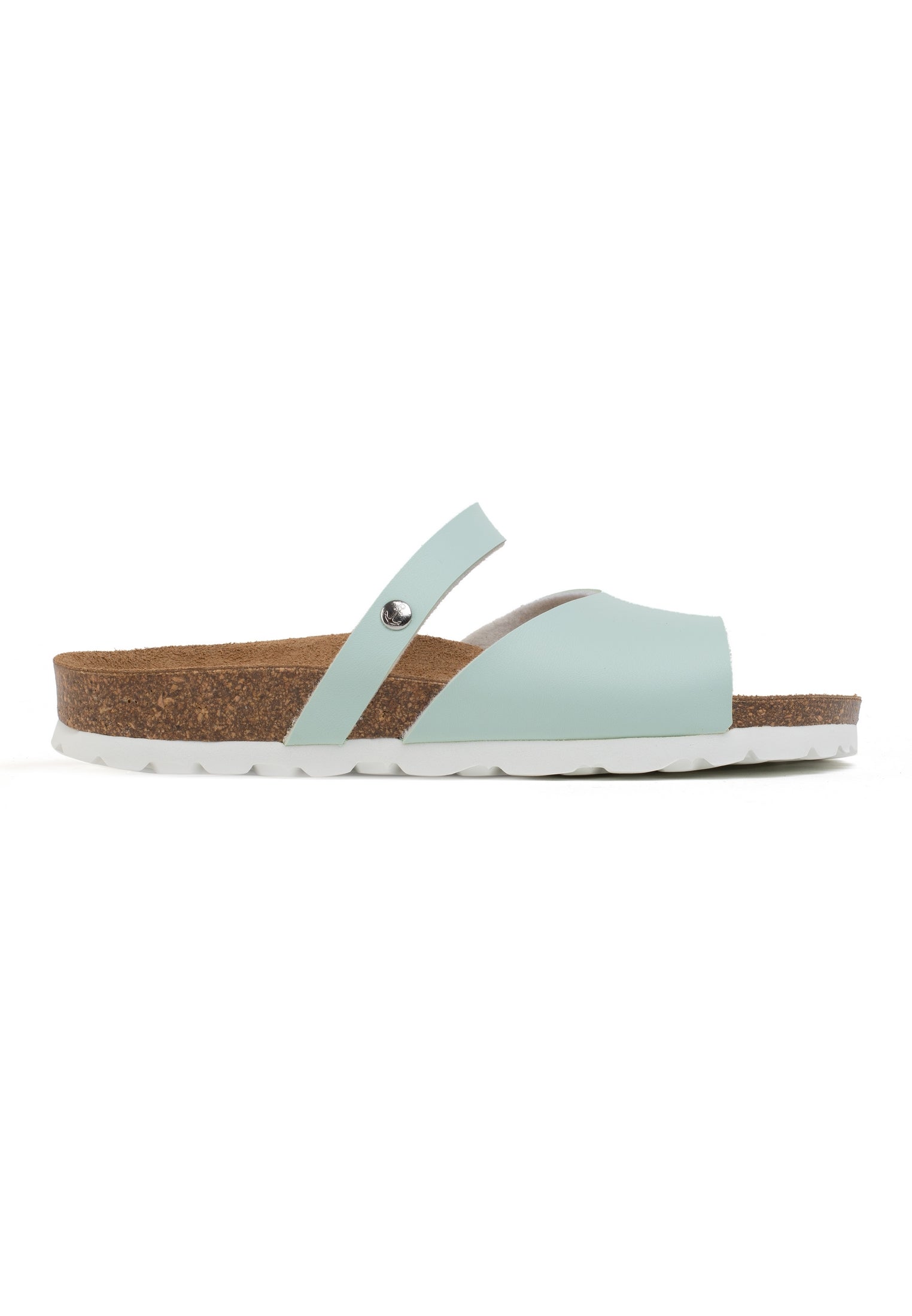 Sandalias Marina 2 Tiras Verde Pastel