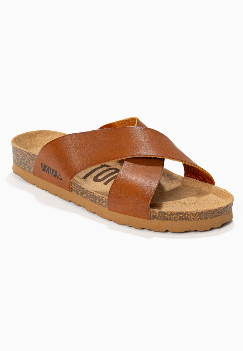 Gomera Camel 2 Strap Sandals