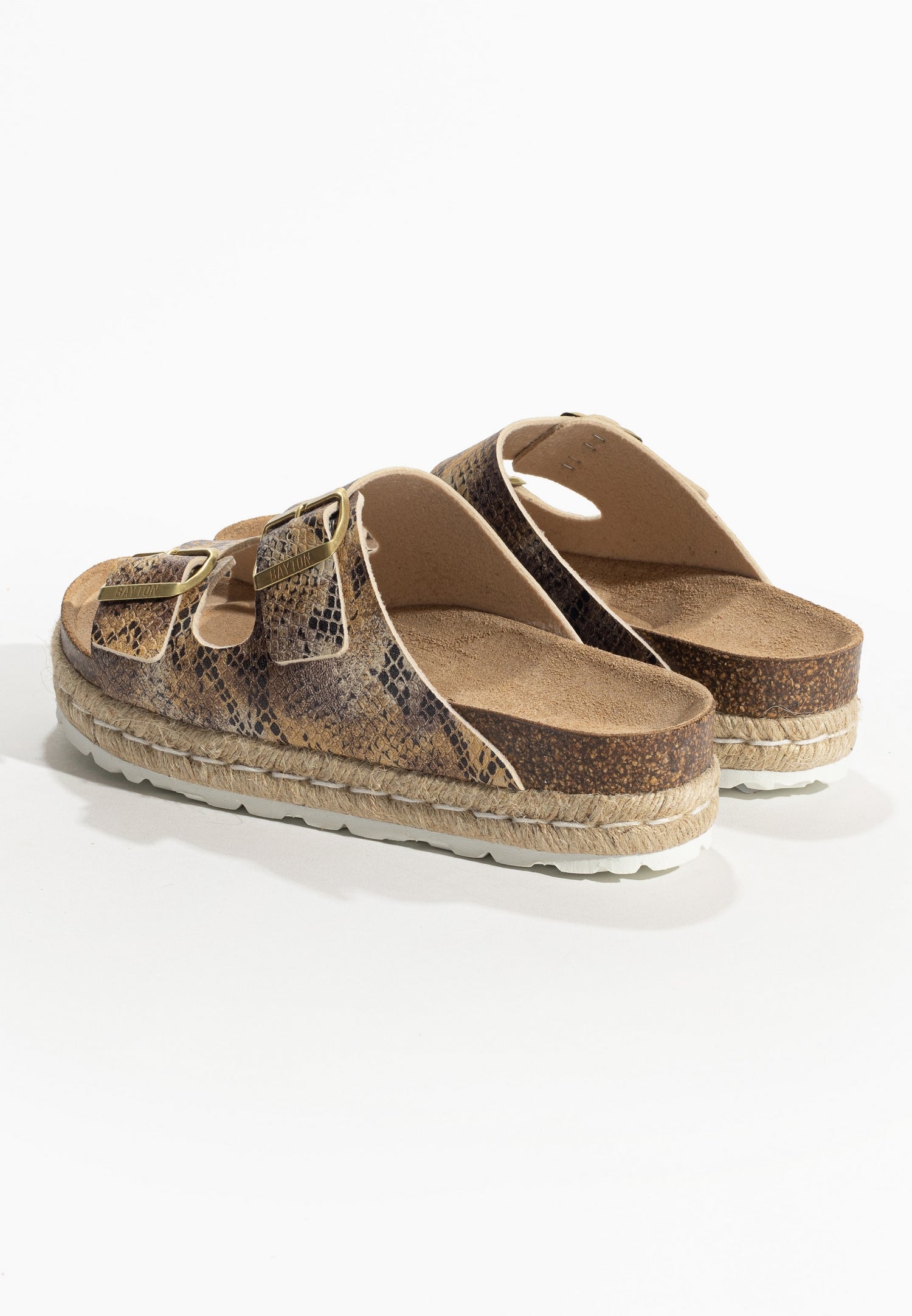 Olympe Python Platform Sandals