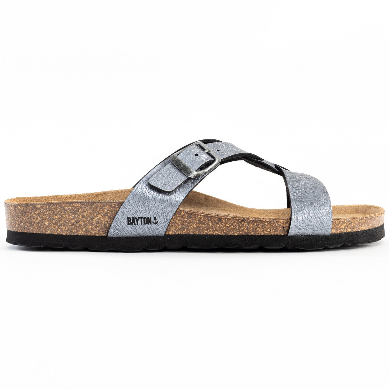 Sebastian Pewter 2 Straps Sandals