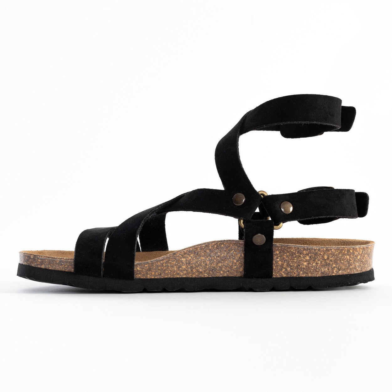 Armidale Black Multi-Strap Sandals