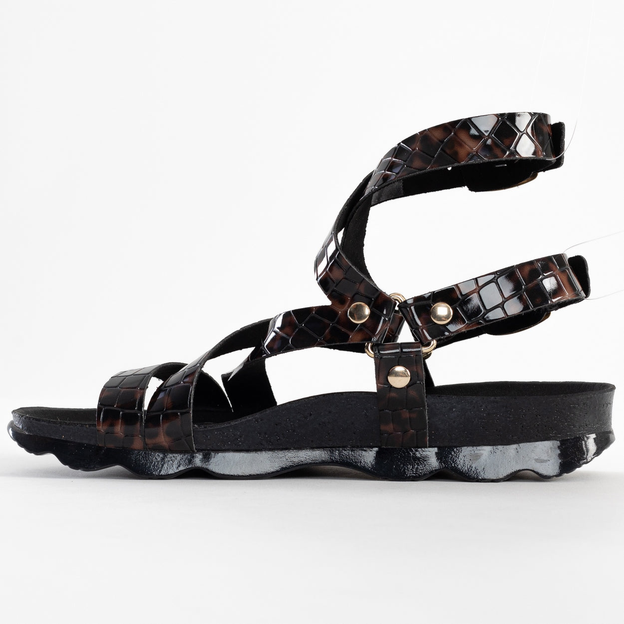 Armidale Brown Multi-Strap Sandals