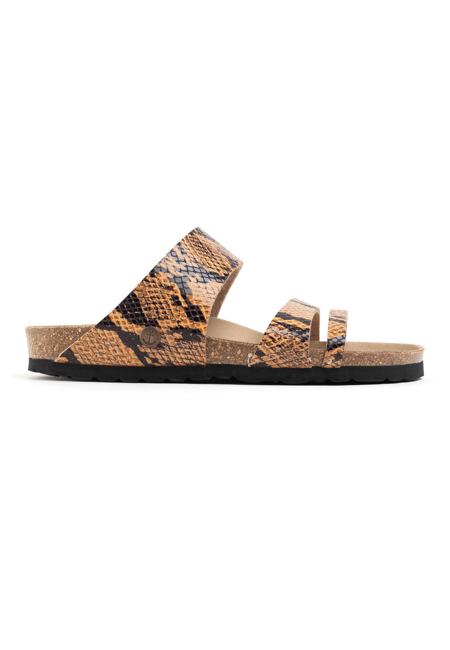 Guyana Camel Multi-Strap Sandals