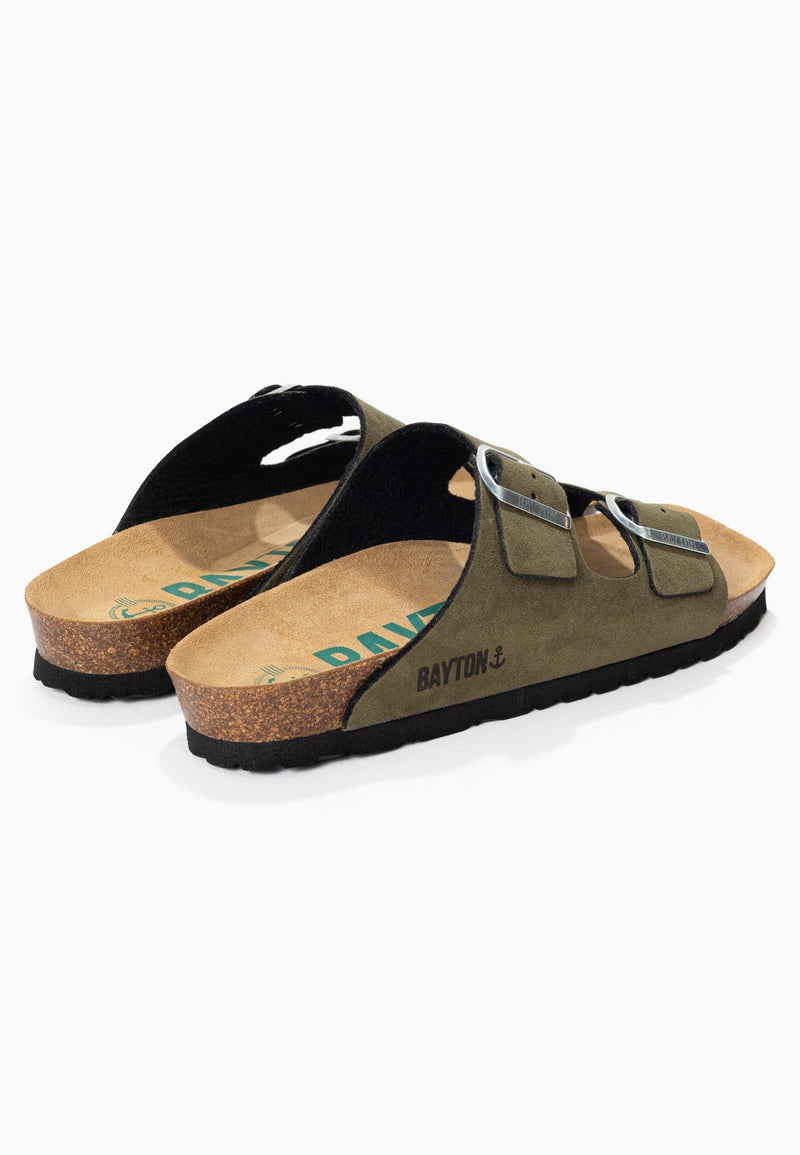 Atlas Khaki 2 Strap Sandals