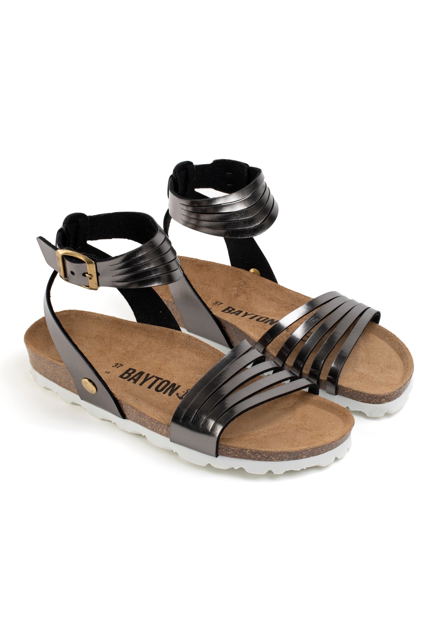 Gipsy Pewter Multi-Strap Sandals