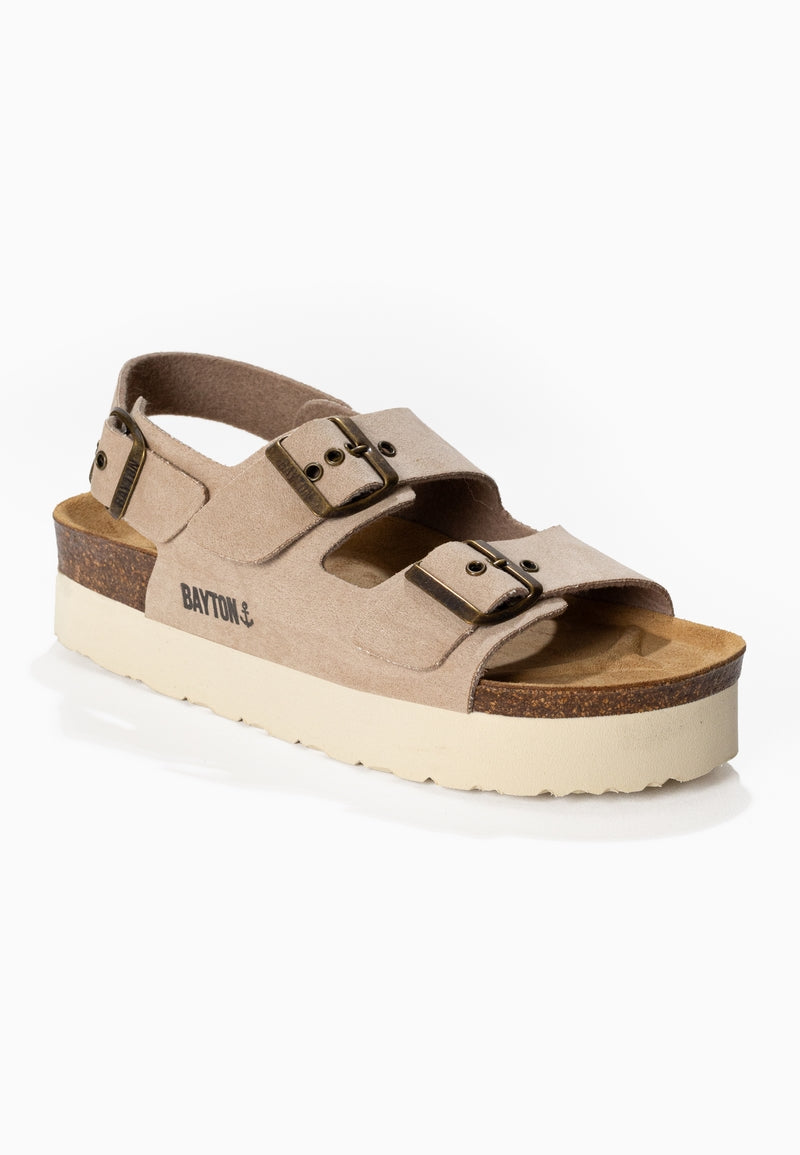 Achille Plus Beige Platform Sandals