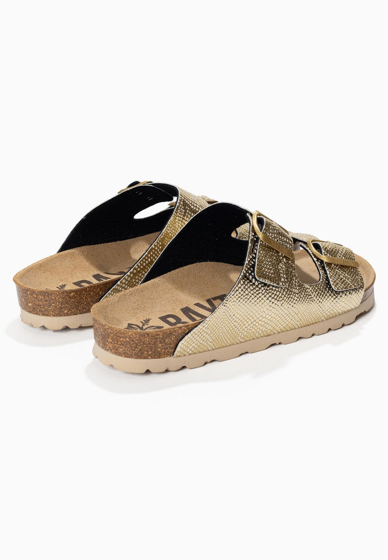 Atlas Gold 2 Strap Sandals