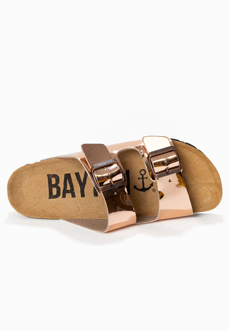 2 Straps Atlas Sandals Rose gold