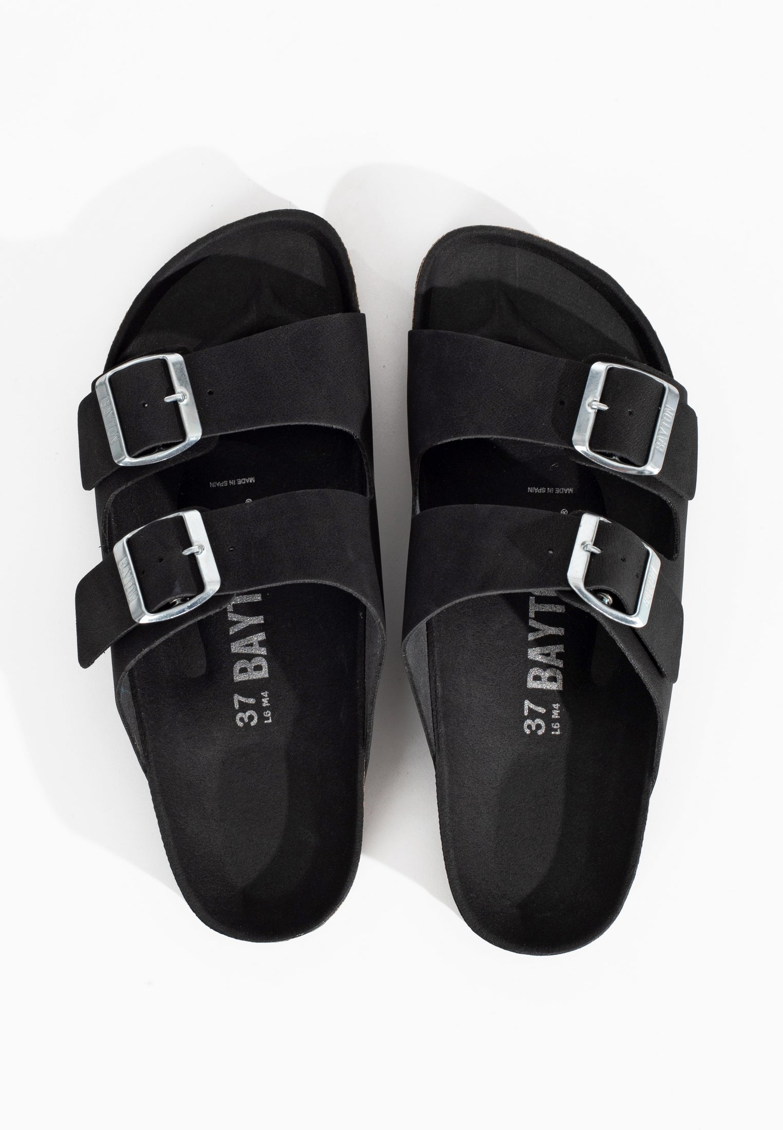 Atlas Black 2 Strap Sandals