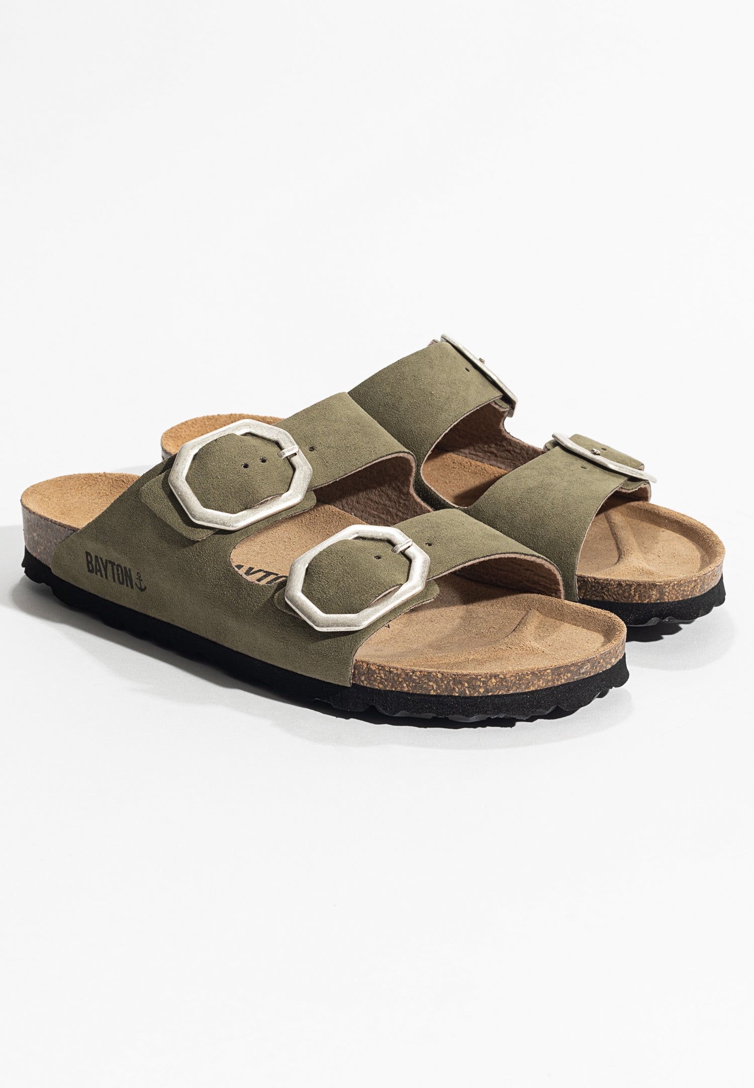 Atlas Khaki 2 Strap Sandals