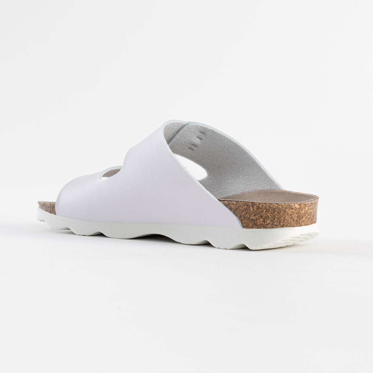 Atlas White 2 Strap Sandals