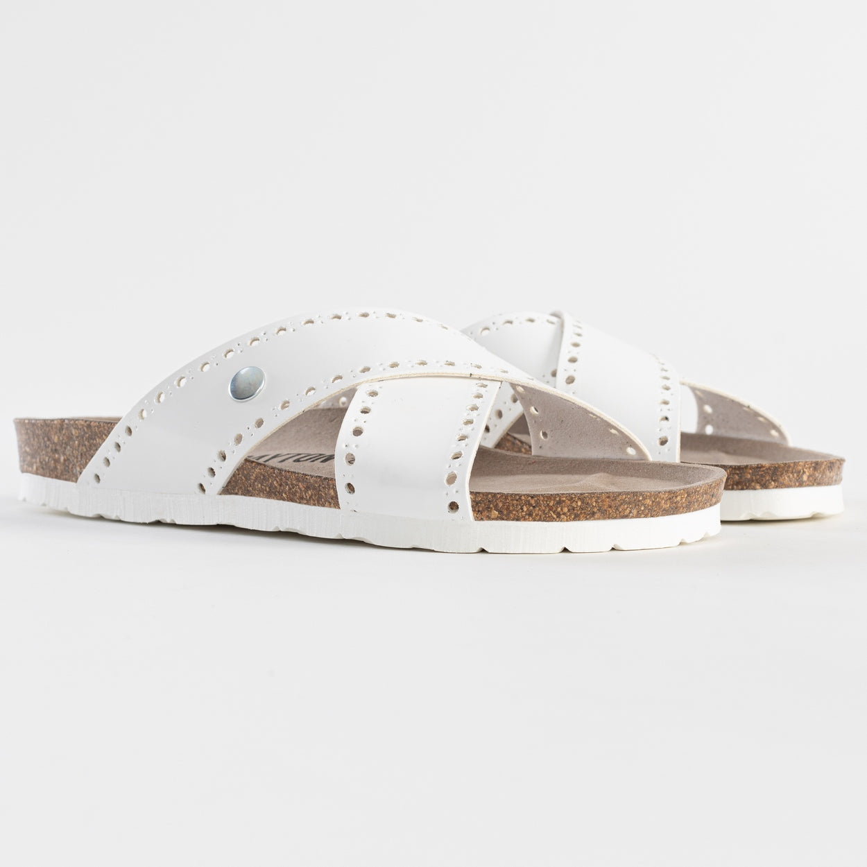 Sandalias Elche 2 Tiras Blanco