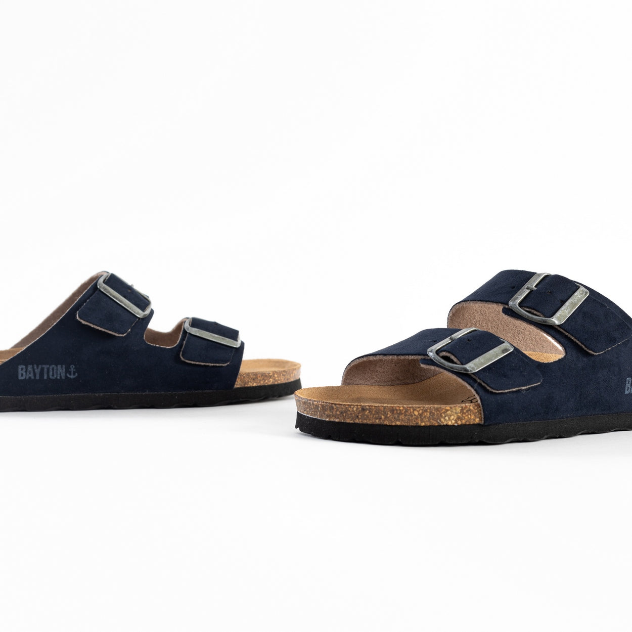 Atlas Navy Blue 2 Strap Sandals