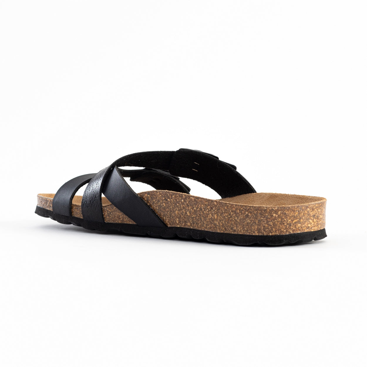 Cleo Black 2 Strap Sandals