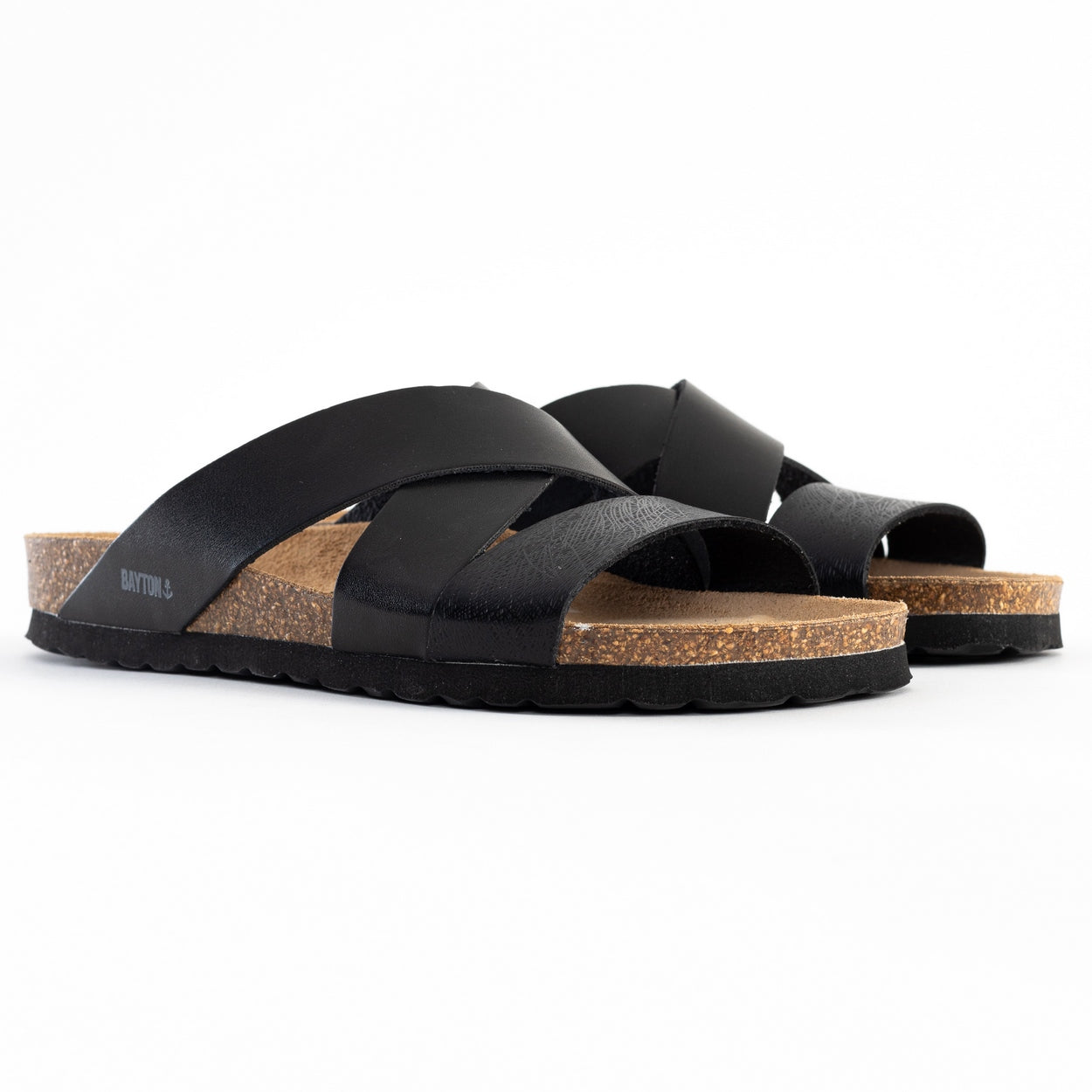 Seville Black Multi-Strap Sandals