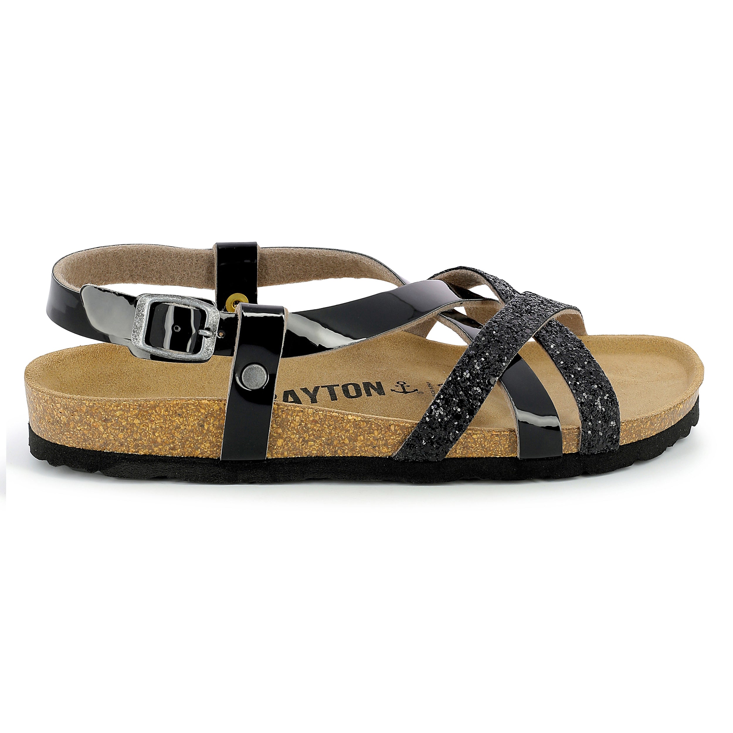 Kari Black Multi-Strap Sandals