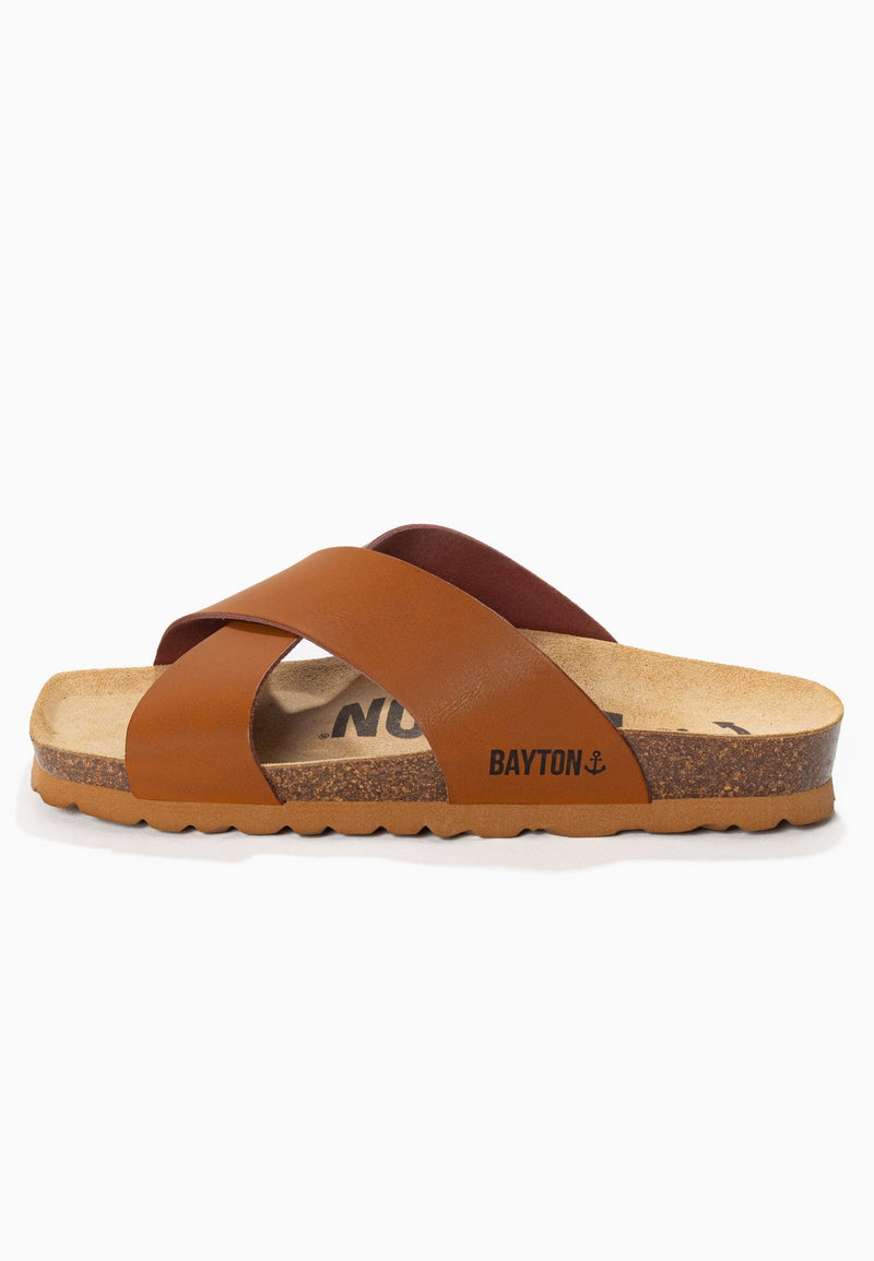 Gomera Camel 2 Strap Sandals