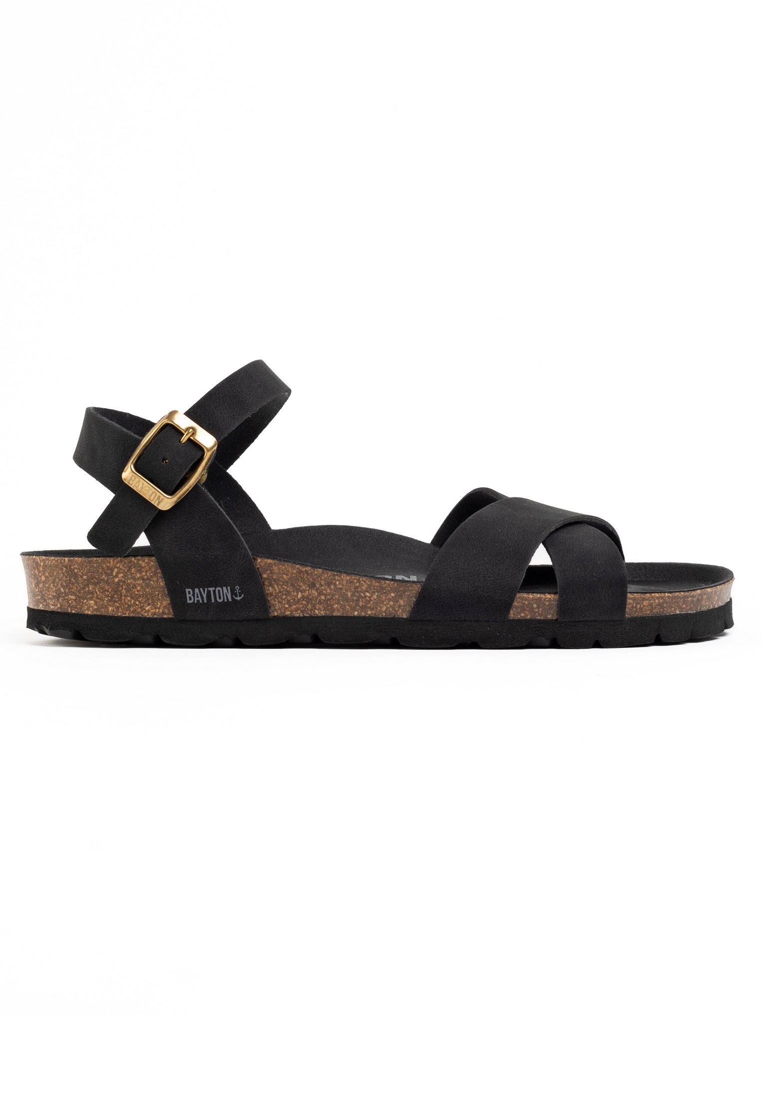 Vallado Black Multi-Strap Sandals