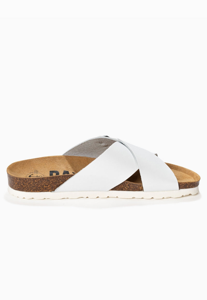 Era White 2 Strap Sandals