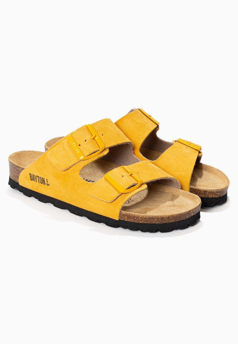 Atlas Yellow 2 Strap Sandals