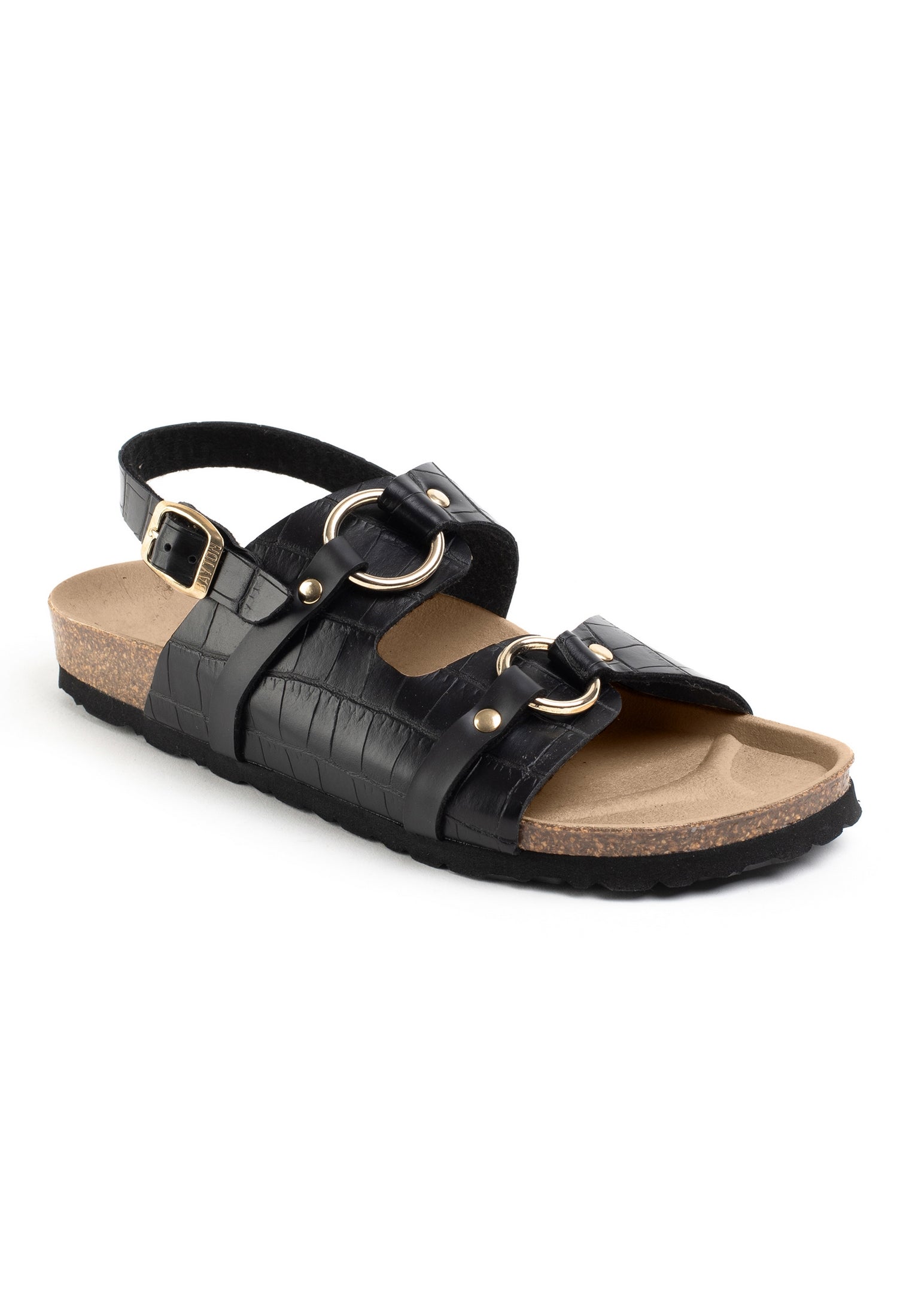 Astral Black Multi-Strap Sandals