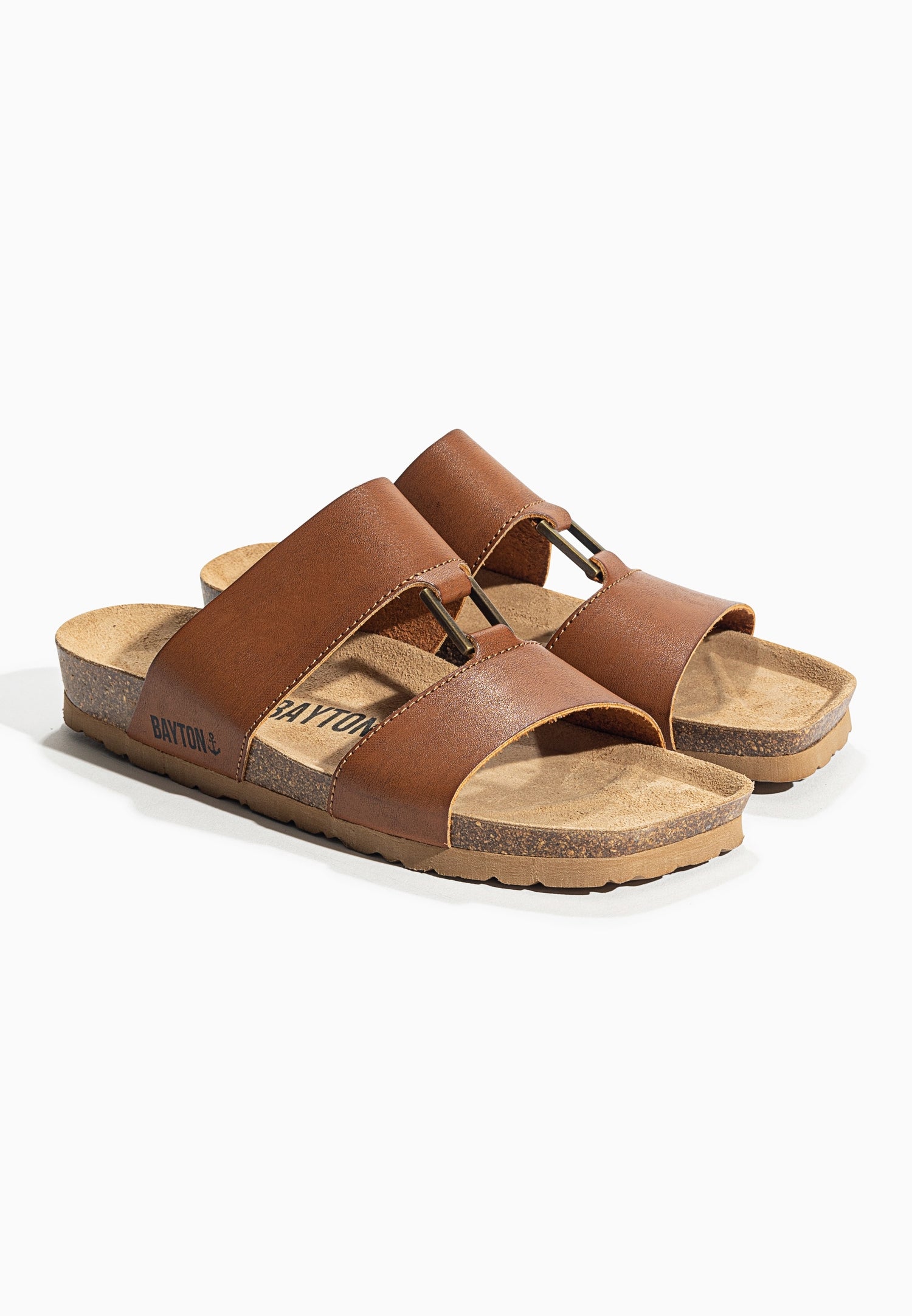 Sandales 2 Brides Navia Camel