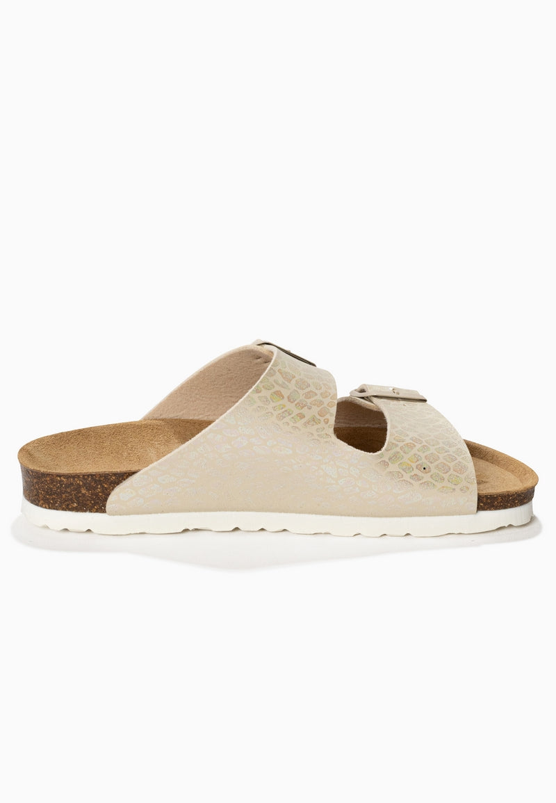 Sandales 2 Brides Atlas Beige