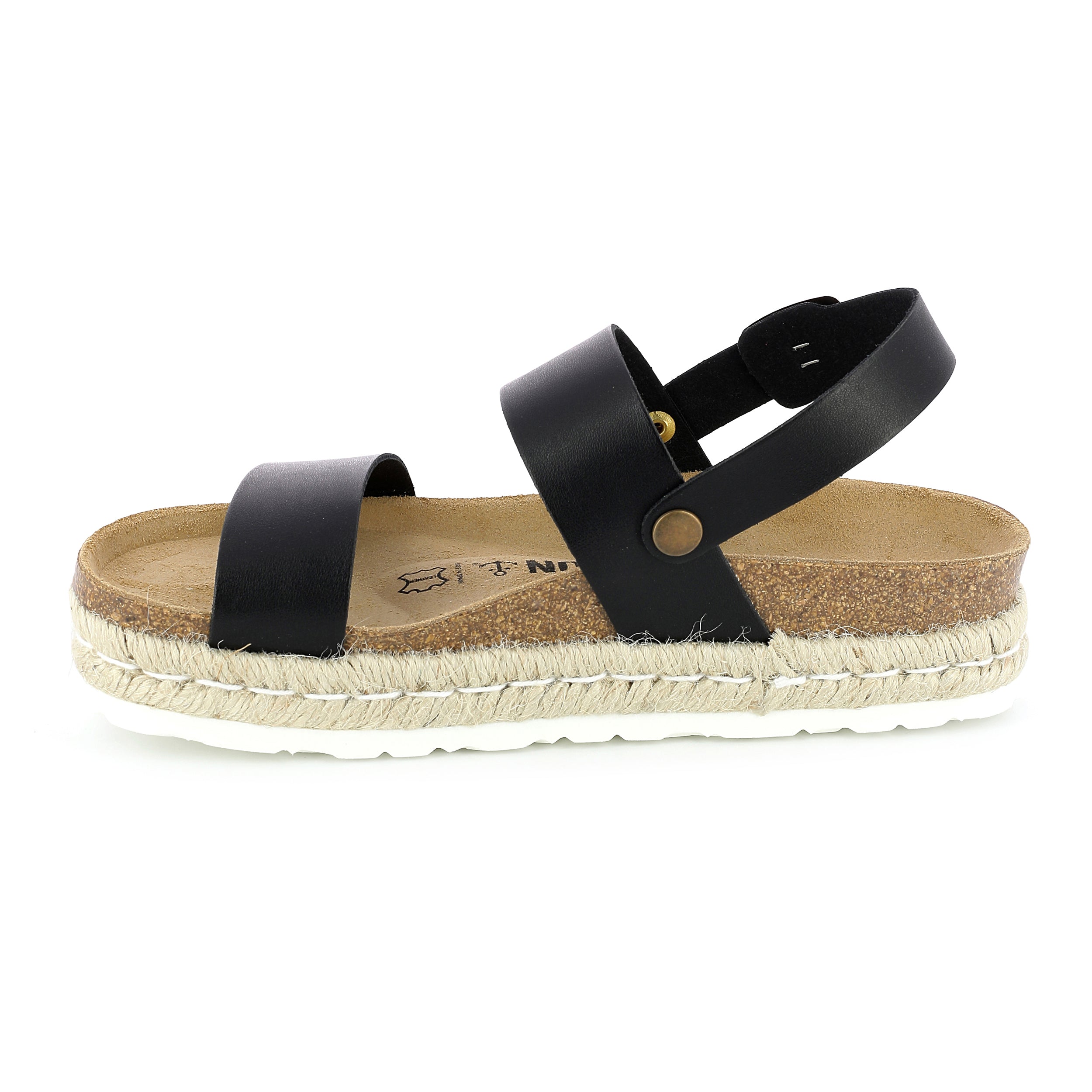 Gaceo Black Platform Sandals