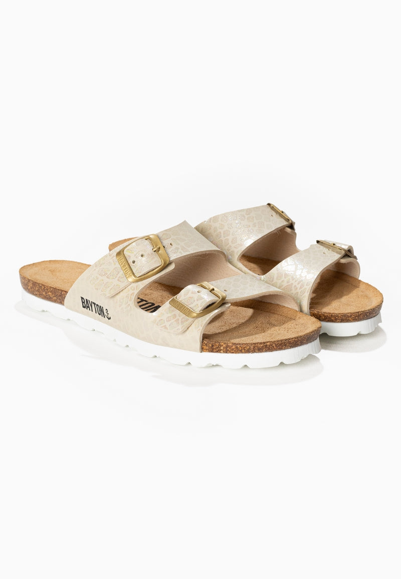 Astrakan Beige 2 Strap Sandals