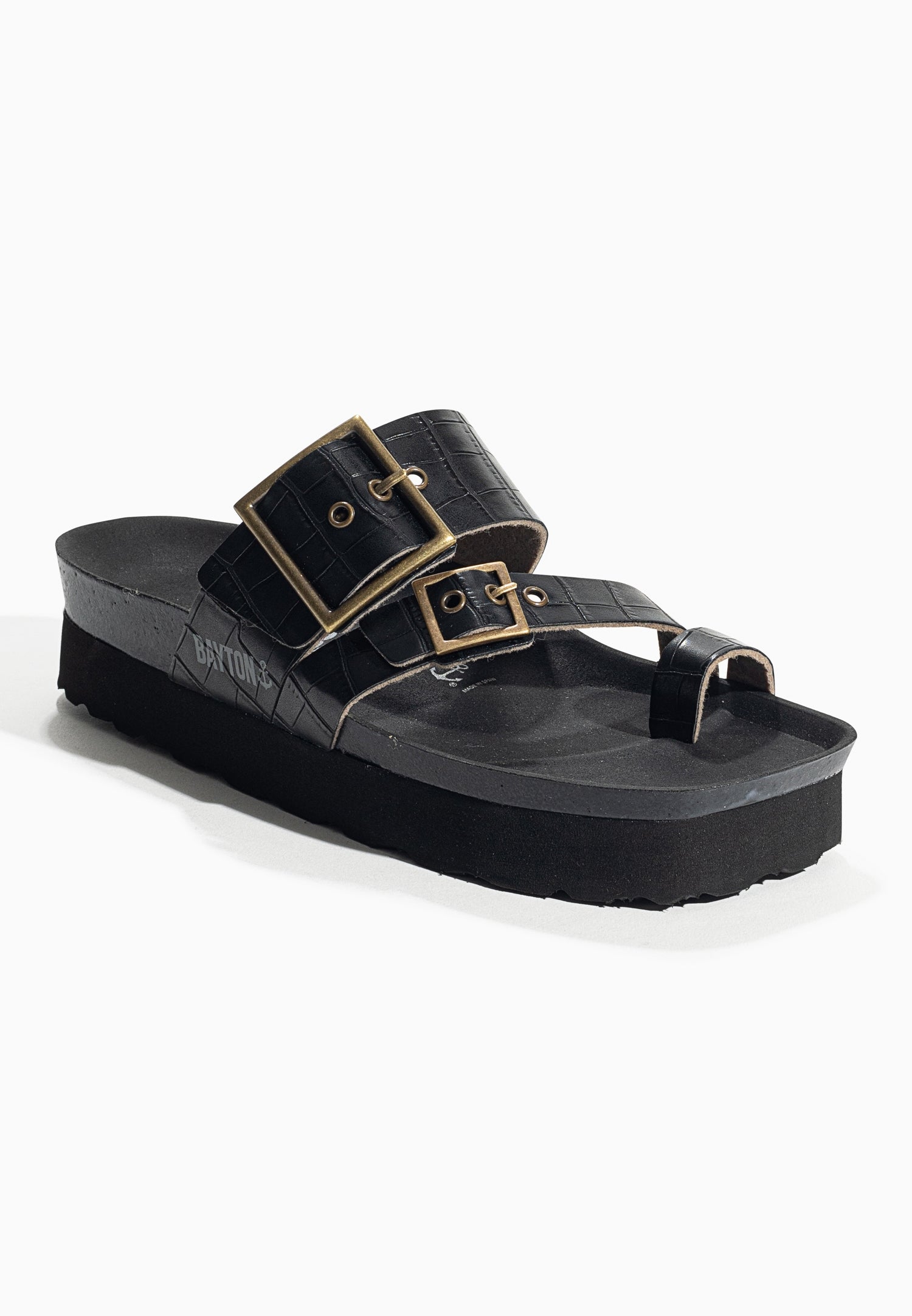 Castel Black Platform Sandals