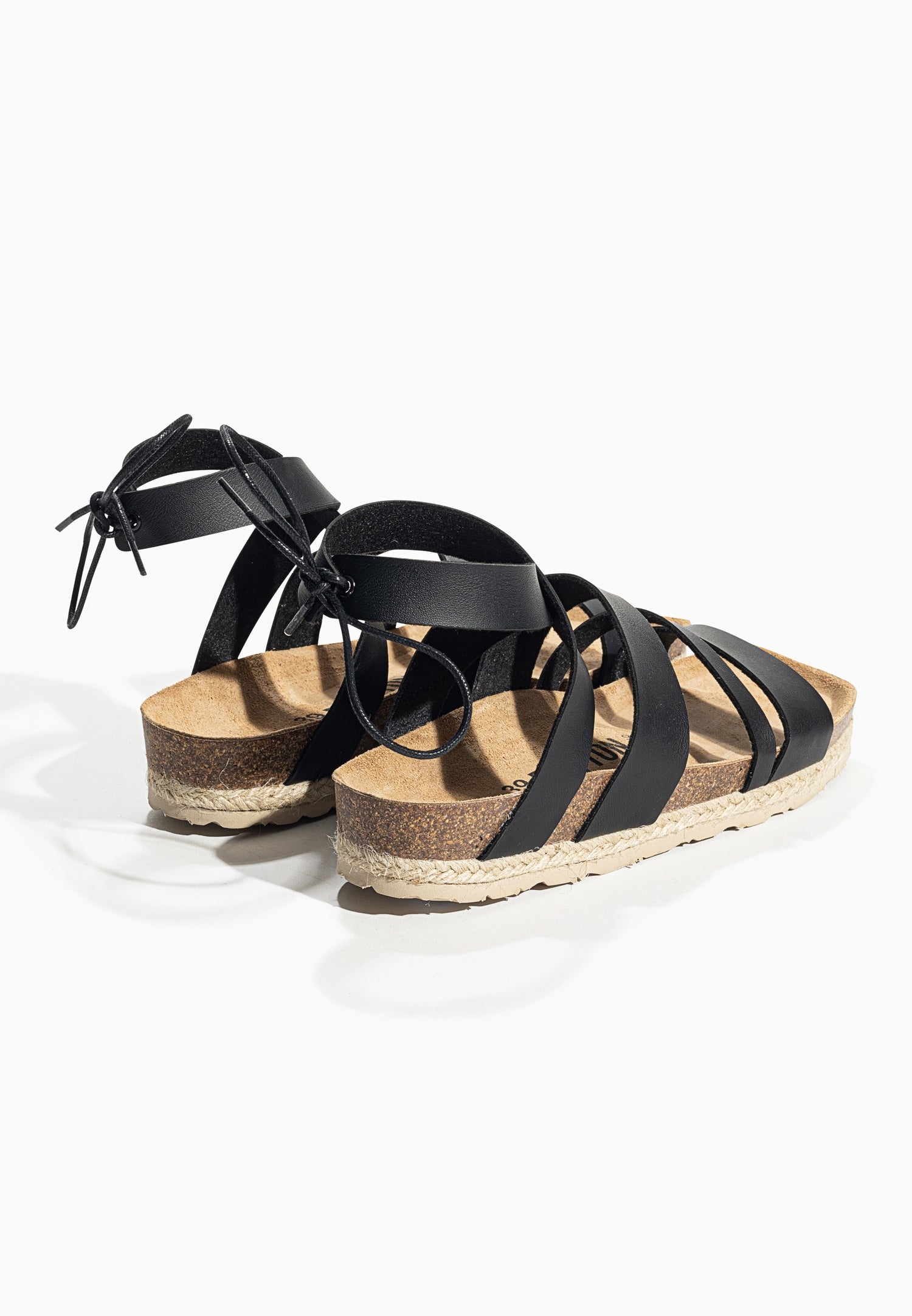 Braltar Black Multi-Strap Sandals