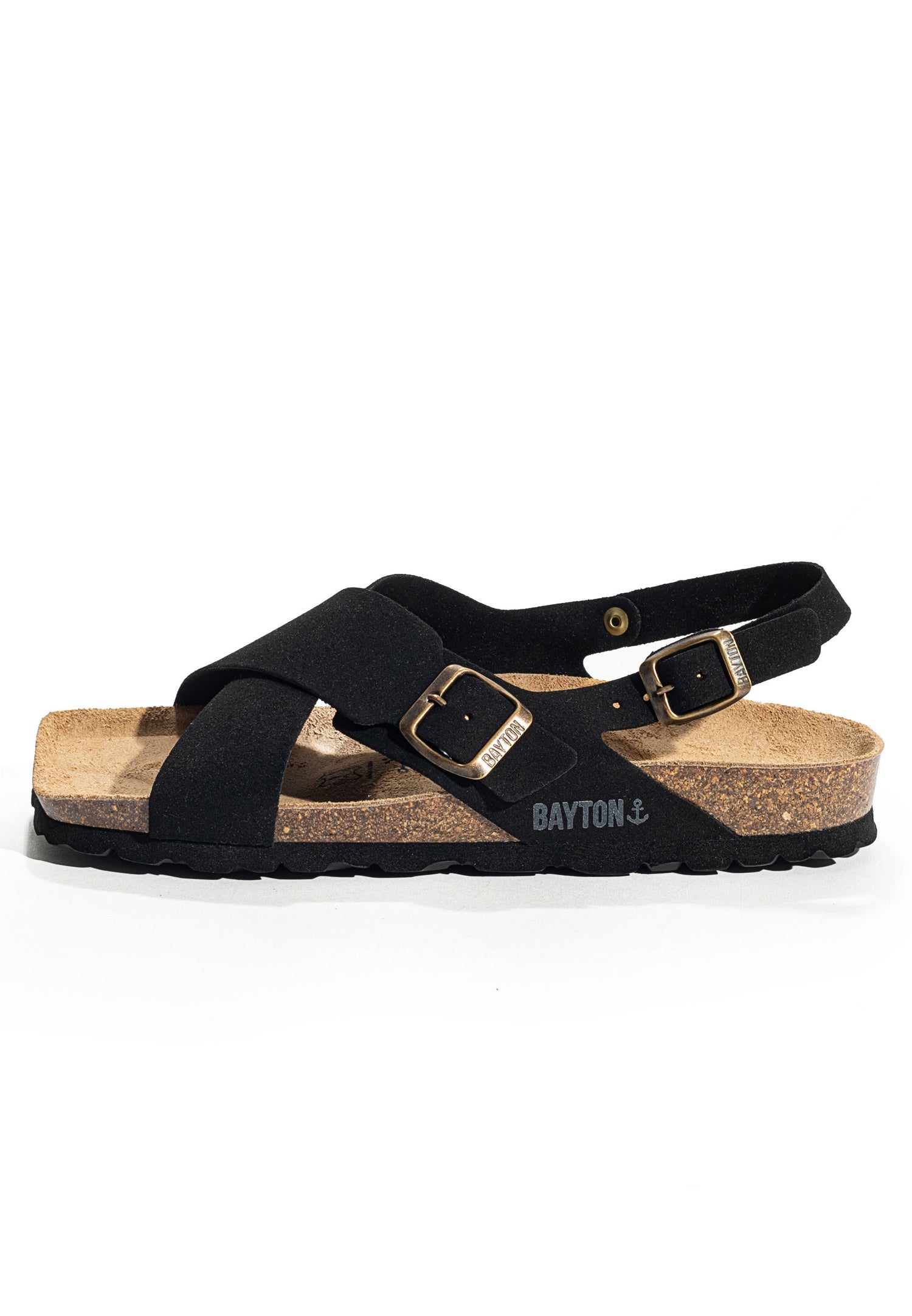 Cantabria Black Multi-Strap Sandals